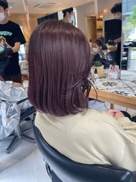 ヘアサロン ガリカ 表参道(hair salon Gallica) 大人ゆるふわラベンダーココアブリーチなしダブルカラー