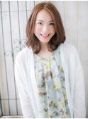 辻堂/髪質改善/ミルクティーピンク☆ラフなくびれヘアa