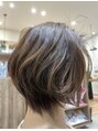 ザ ランド(THE LAND) グラデーションボブに柔らかさが出るカールをプラス。