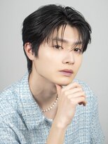 オーシャントーキョーオーバー 渋谷(OCEAN TOKYO OVER)&nbsp;韓国ヘアカルマパーマカルマバングセンターパート黒髪ウルフ