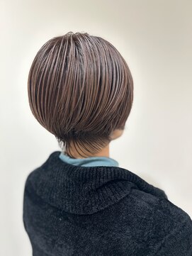 レ セゾン(Les Saisons) 《白髪ぼかし♪》丸みショート×ラベンダーベージュ【大宮】