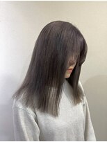 ヘアーアートミュージアム(Hair Art Museum)&nbsp;パープルグレージュ/Ｗカラー/切りっぱなし　1/19