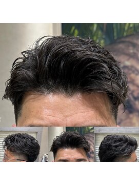 ヨシザワインク プレミアム 横浜 桜木町店(YOSHIZAWA Inc. PREMIUM) ツーブロックビジネスフェードパーマ七三イケオジバーバー理容室