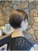 カール/セミディ/シアーカラー/姫カット/丸みショートボブ