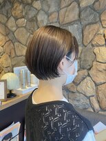 ラック(LUCK)&nbsp;カール/セミディ/シアーカラー/姫カット/丸みショートボブ
