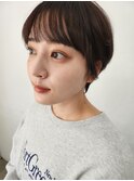 顔周り小顔ショート×イルミナダメージ減カラー