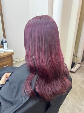 アジールヘア 北千住駅西口店(agir hair) ピンクカラー　暖色カラー