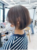 黒髪カタログ/ボブルフ/小顔に見せるヘア/ワンレン