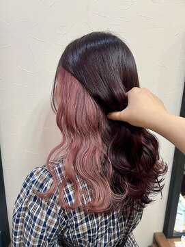 キャラ 池袋本店(CHARA) 結んで隠せるイヤリングカラー【インナーピンク】