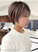 ハイライトバレイヤージュダブルカラーケアブリーチ30代40代