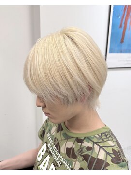 メンズペレ 渋谷(MEN'S PELE) スペインカール/スパイキーショート/ブルーブラック/渋谷