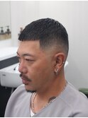 一宮クロップスタイル×スキンフェード短髪大人ワイルド刈り上げ
