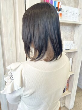 キャアリー(Caary) 福山市Caaryインナーカラーコントラスト夏先取りデザインカラー