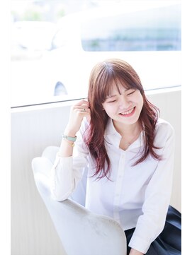 クラウン ヘア ラウンジ(CROWN hair lounge) 【クラウン】20代30代40代　らふレイヤー×グラデーションピンク