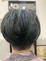 プルス ウルトラ(PLUS ULTRA)&nbsp;メンズ/グリーンメッシュ