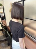 前下がりボブ_髪質改善ストレート