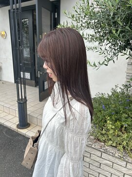 ココロヘアー ウィル 半田山店(Cocolo hair Will) 艶ストレートロング × ブラウン