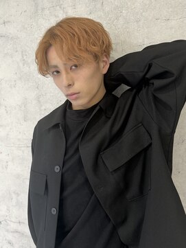 ヘアーアトリエ ラフェル(hair atelier Rafel) 韓国センターパート スパイラル ミルクティー