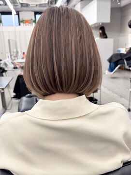 ネイロ バイ ジルブラン 葛西(NeiRo by JIL BLAN) 葛西ハイライト白髪ぼかしショートボブ小顔カットレイヤーカット