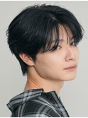 シースルーセンターパートストレートセンターパート韓国ヘア銀座