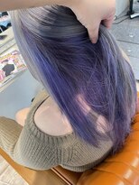 美容室 アルテモーダ インナー×シルバー×パープル