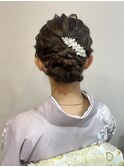 綺麗めアップヘア＊訪問着ヘアセット