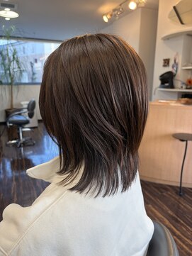 セゾン ド ジャポン 伸ばしかけ途中の大人レイヤースタイル