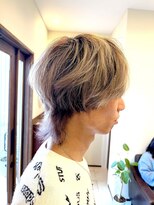 ユーヘア ライフ(YOU hair life)&nbsp;メンズ マッシュ ウルフ インナーカラー ルーツカラー