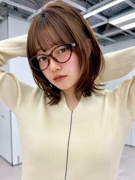 ヴェイン 渋谷(vain) 外ハネボブ レイヤーボブ 顔周りレイヤーカット 前髪カット