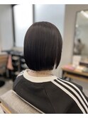 すっきりミニボブ/コンパクトボブ/ダークグレージュ