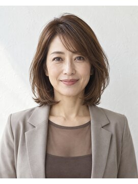 ヘアーアンドメイク ソファー 泉中央店(hair&make Sofa) シナモンブラウンの鎖骨ワンカール