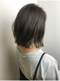 細めハイライト×外ハネ