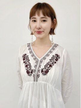 サン(son) ぶつ切りボブ