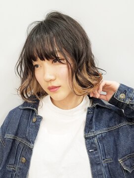 エイム ヘアメイク 横川店(eim HAIR MAKE) beige x ash ☆インナーカラー