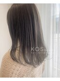 透け感アッシュ
