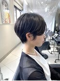 前下がりショート/ハンサムショート/小顔/イルミナカラー