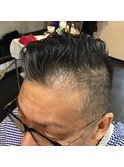 片方だけツーブロック