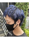 【デザインカラー】ブラック×ネイビー(ブリーチ1~2回)