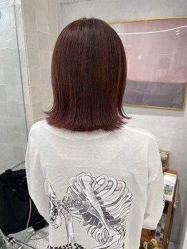 ローウェ 渋谷(Louwe) 大人気ブリーチなしのピンクブラウンカラー♪