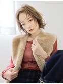 【tetote門戸厄神】くびれショートボブ 透明感ヘーゼルベージュ