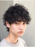 MEN'S HAIR/波巻き/マッシュパーマ/ウルフ/ウルフパーマ