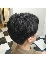 ルシードスタイル クリザンテーム&nbsp;ニュアンスパーマとセンターパート