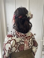 ハピネス 泊店(happiness)&nbsp;ハーフアップ×袴着付け