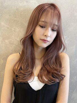 トルネード(TORNADO) 韓国風へア 外国人風へア くびれへア ピンクベージュ M0709