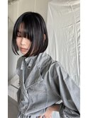 切りっぱなしボブ