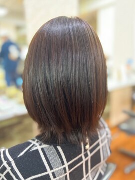 アークスヘアー 20代30代40代髪質改善カラーショコラアッシュ艶感ロブヘアー