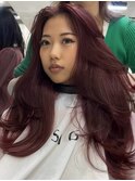 ミディアムヘアグレージュカラーデザインカラーシルキーベージュ