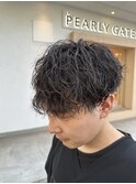 波巻きパーマ