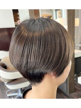 エノモト(ENOMOTO) 20代30代夏カラー ブリーチなしカラーダークシルバー&ショート