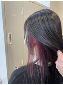 インナーカラー×濃いピンク【TELA HAIR 守谷】